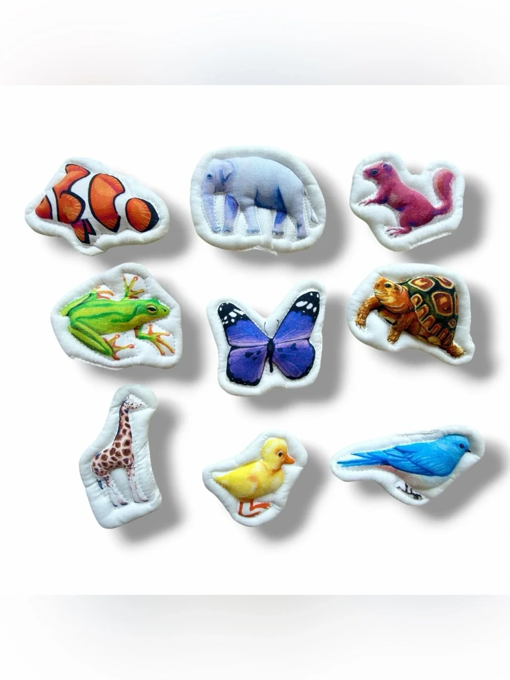 Lovevery Realist Play Kit 19-21Mo‎ Quilted Critter Pockets Animals Complete set!